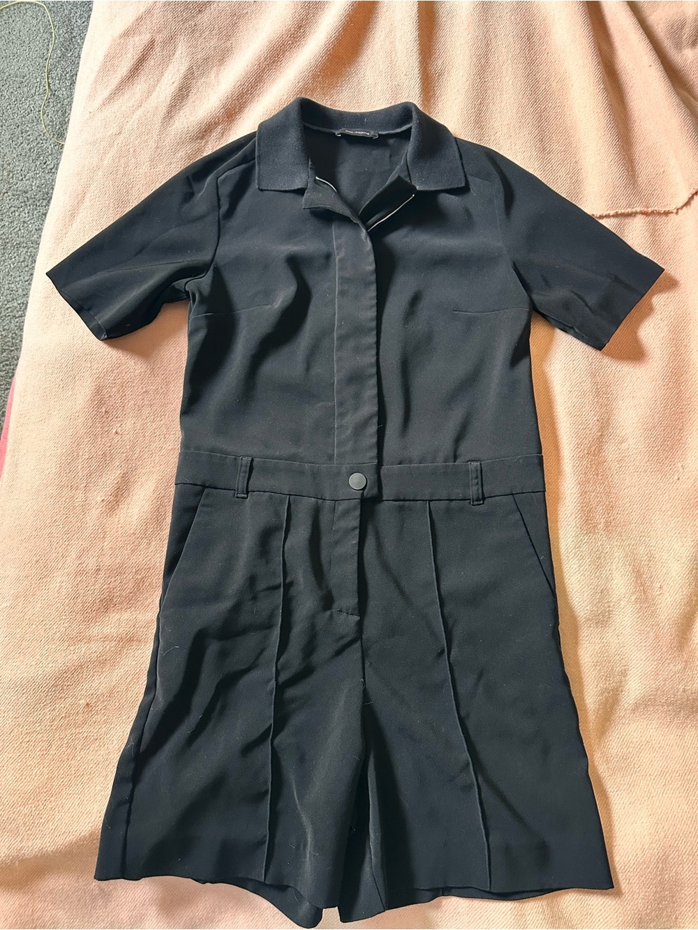 Cop.Copine Black Short-Sleeve Romper